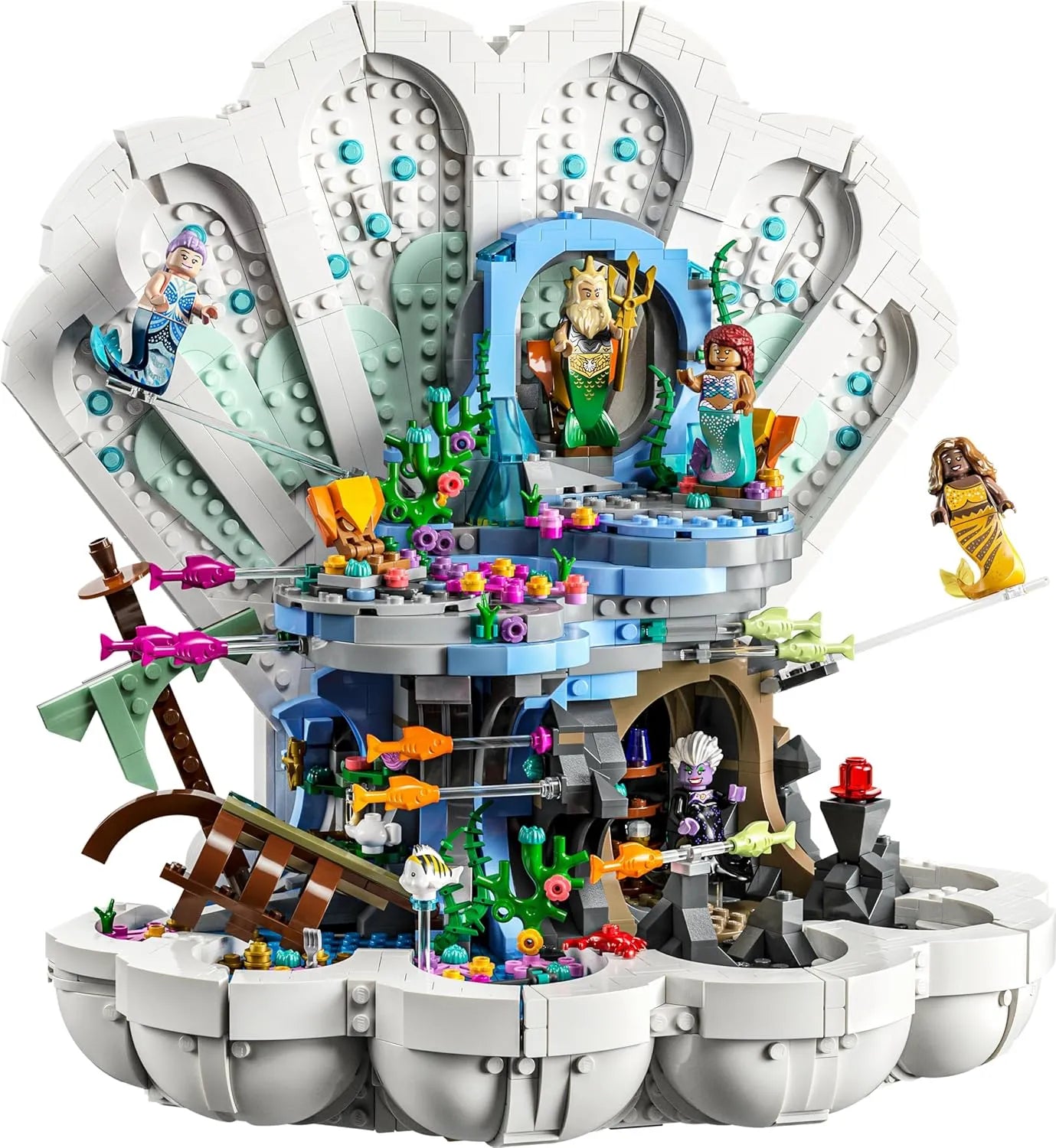 The Little Mermaid Clamshell Building Blocks (1808 Pcs)