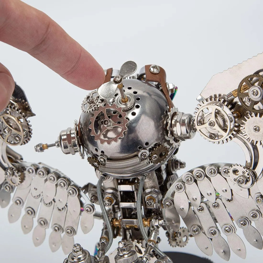 Steampunk Ironfeather Owl Puzzle Masterpiece