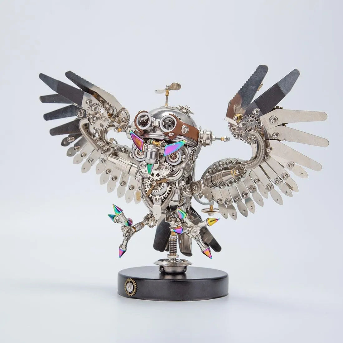 Steampunk Ironfeather Owl Puzzle Masterpiece