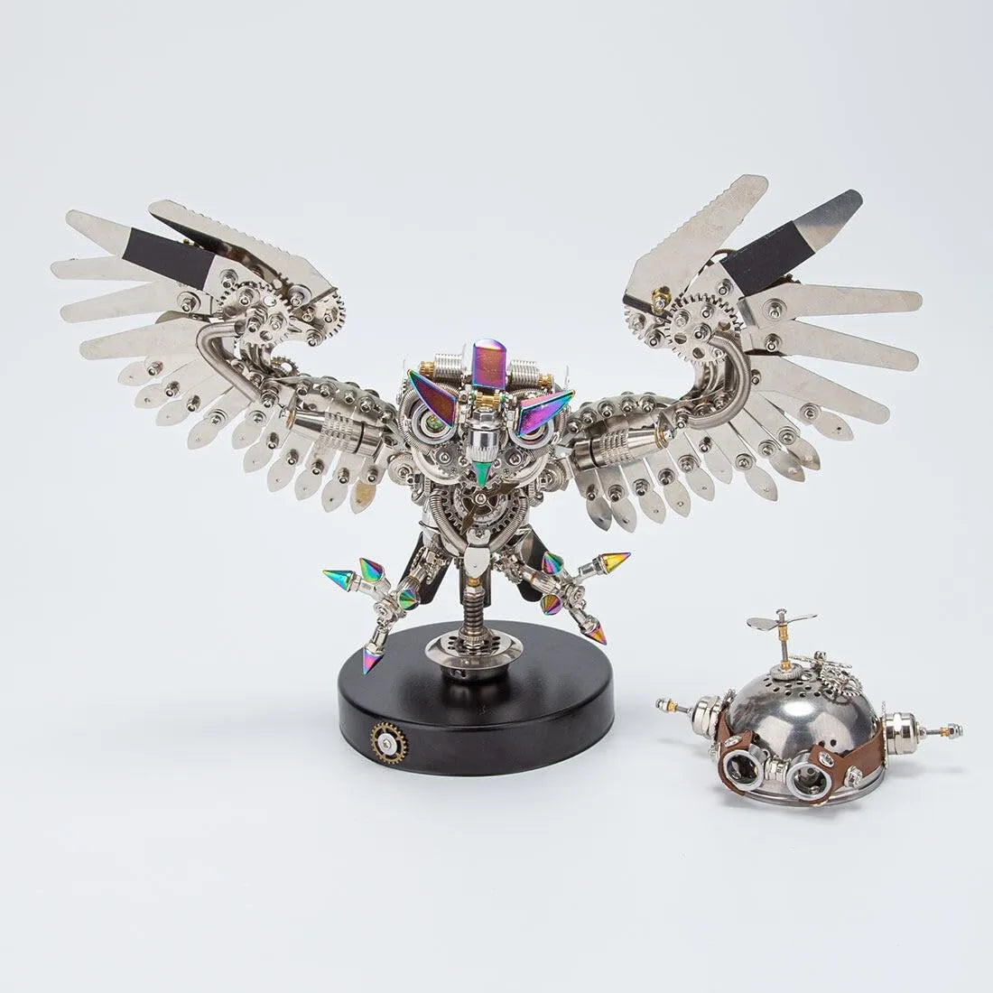Steampunk Ironfeather Owl Puzzle Masterpiece