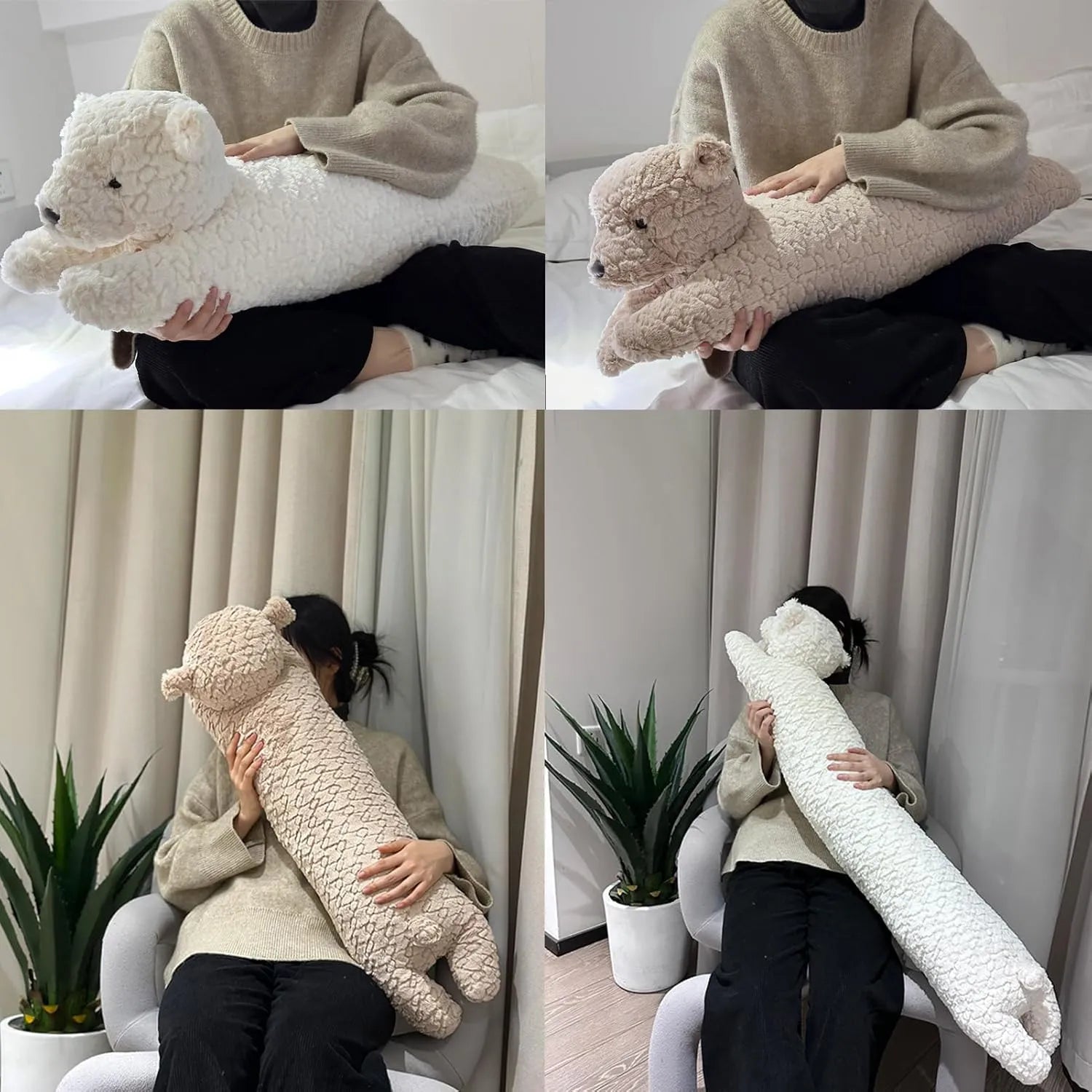 Dream Hug Bear Cuddly Plush Pillow