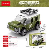 LB 9140 Sports Pull Back Car Building Blocks