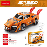 LB 9140 Sports Pull Back Car Building Blocks