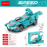 LB 9140 Sports Pull Back Car Building Blocks