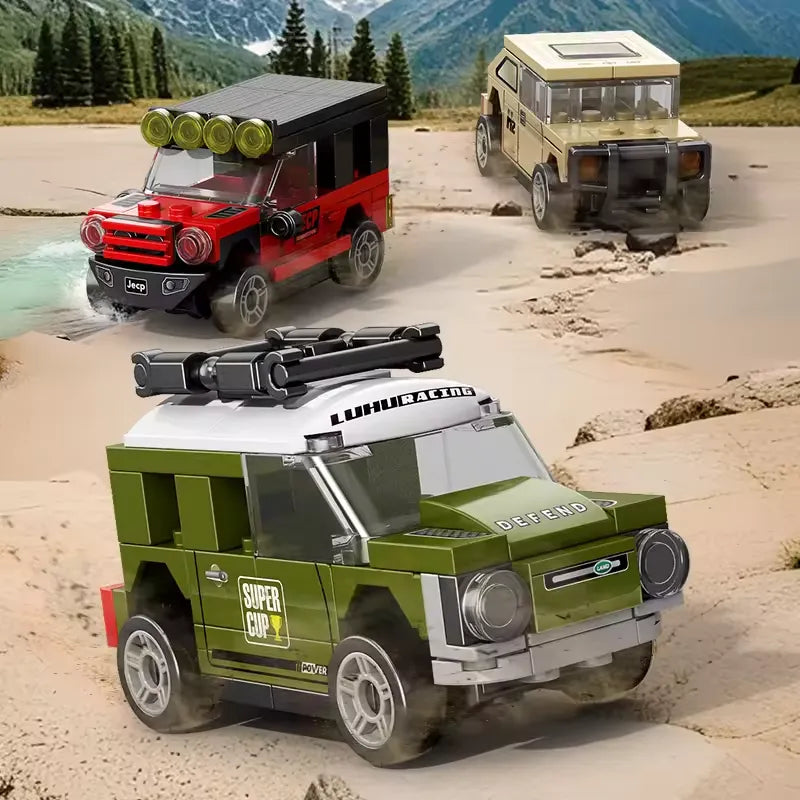 LB 9140 Sports Pull Back Car Building Blocks