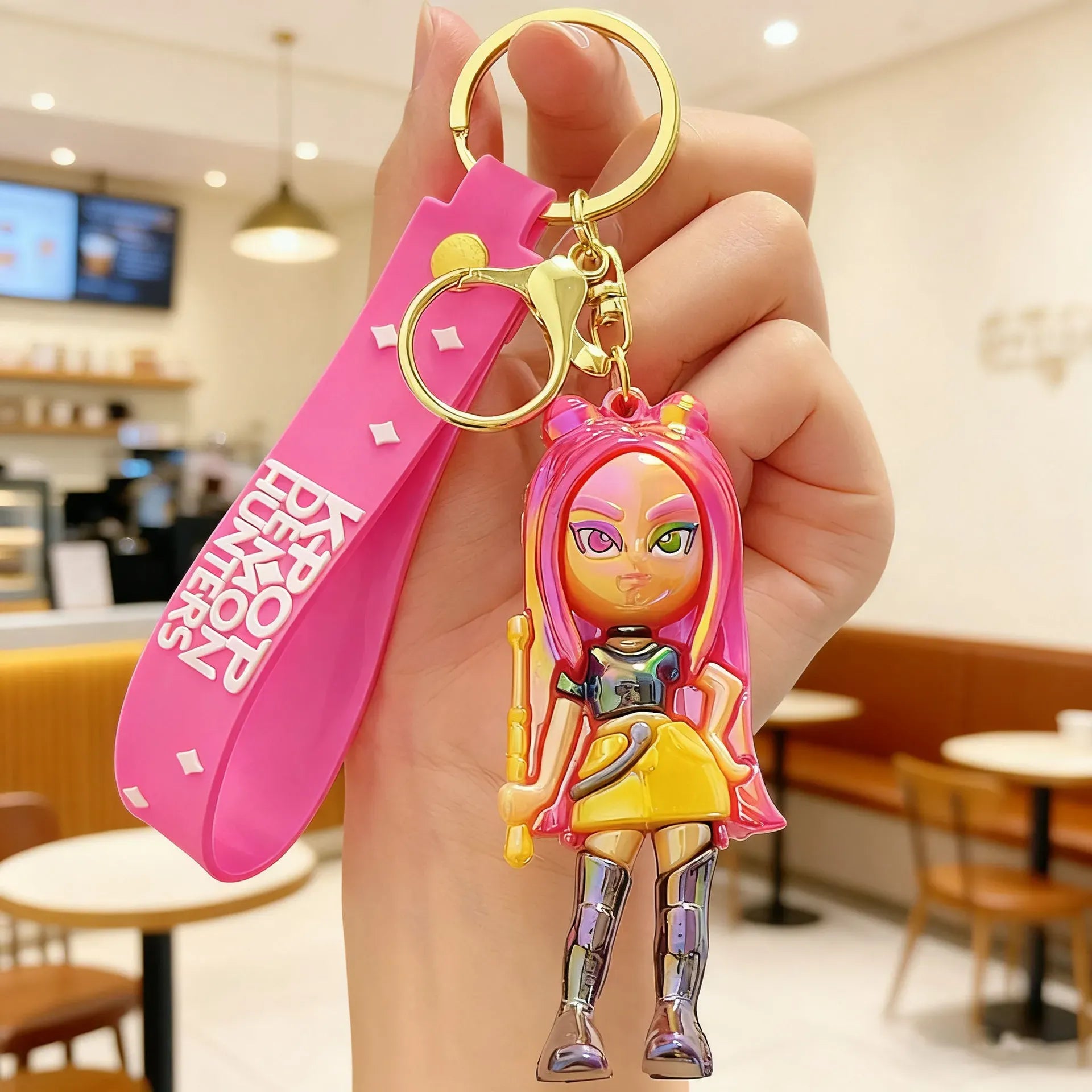 K-Pop Demon Hunters Electroplated Keychain