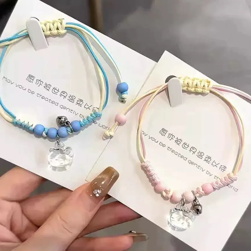 Kawaii Hello Kitty Braided Bracelet