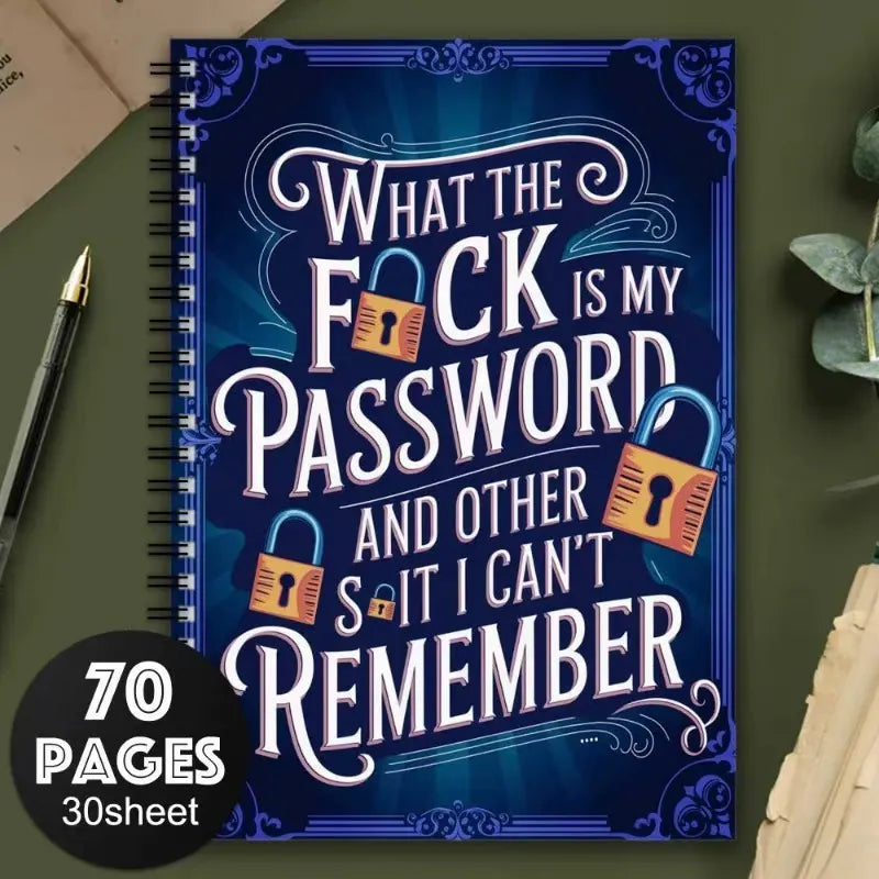Brain Backup Funny Password Journal