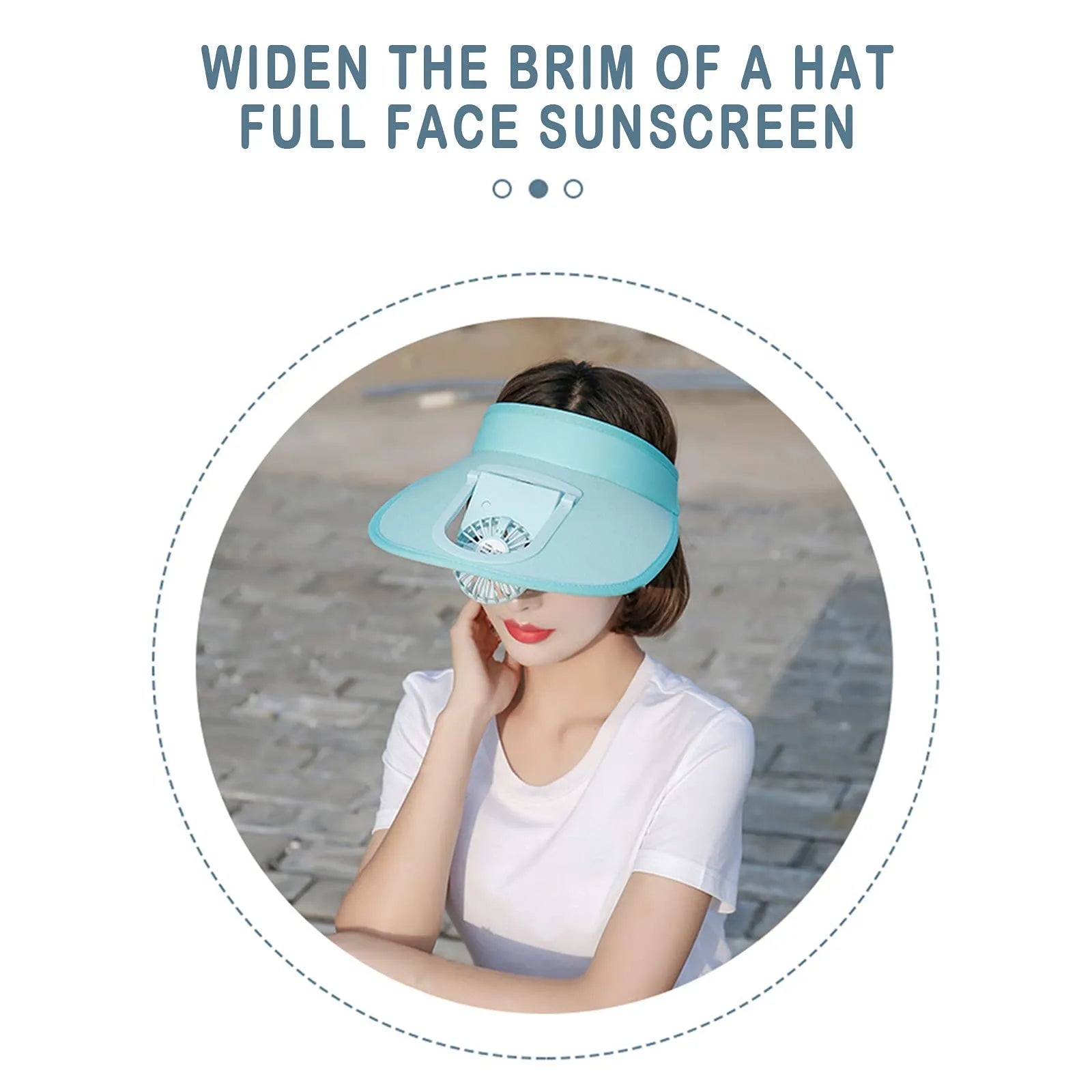 Cool Down Summar Fan Cap