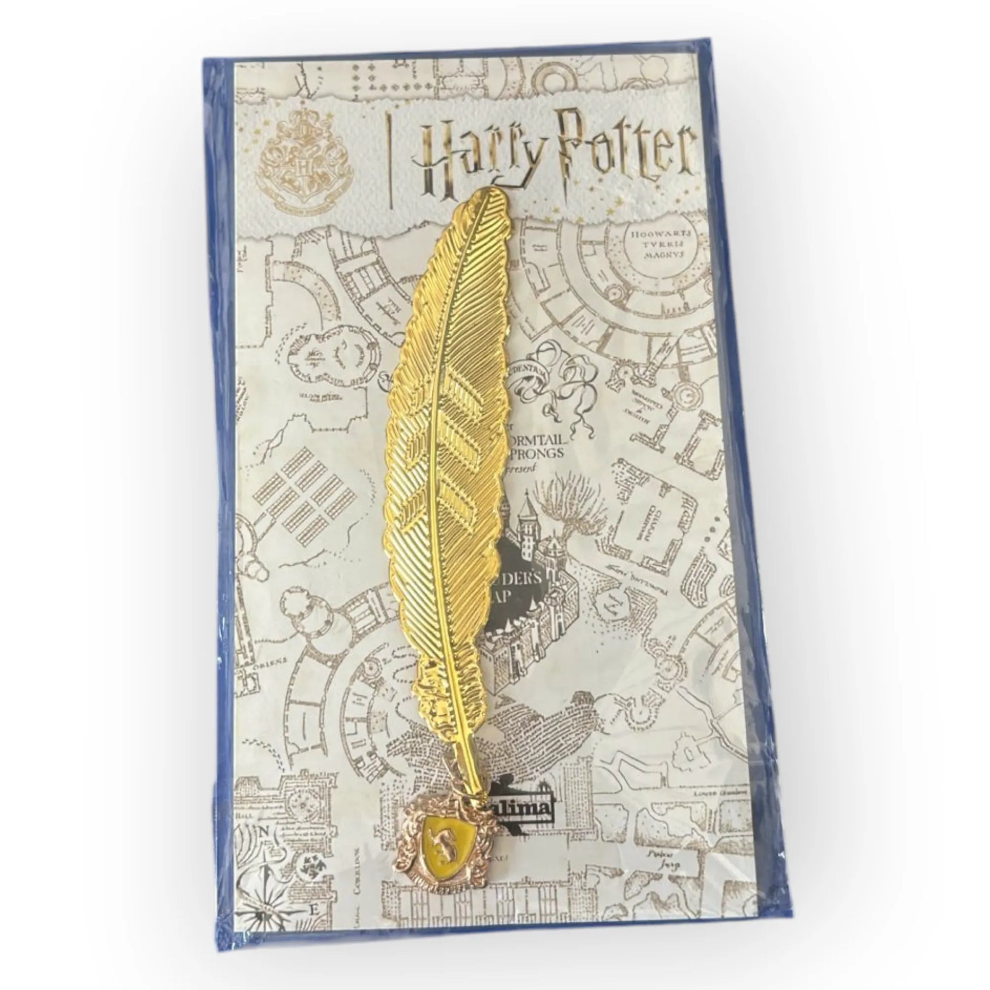 Hogwarts Academia Golden Feather Bookmark