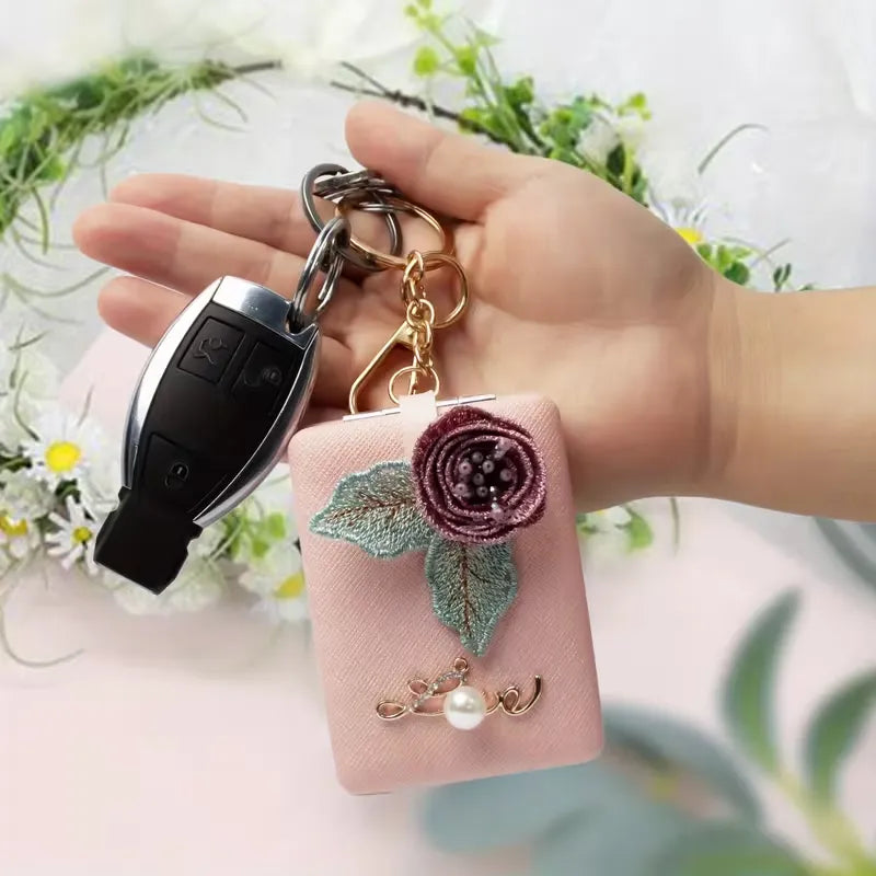 Decorated Folding Mirror Keychain