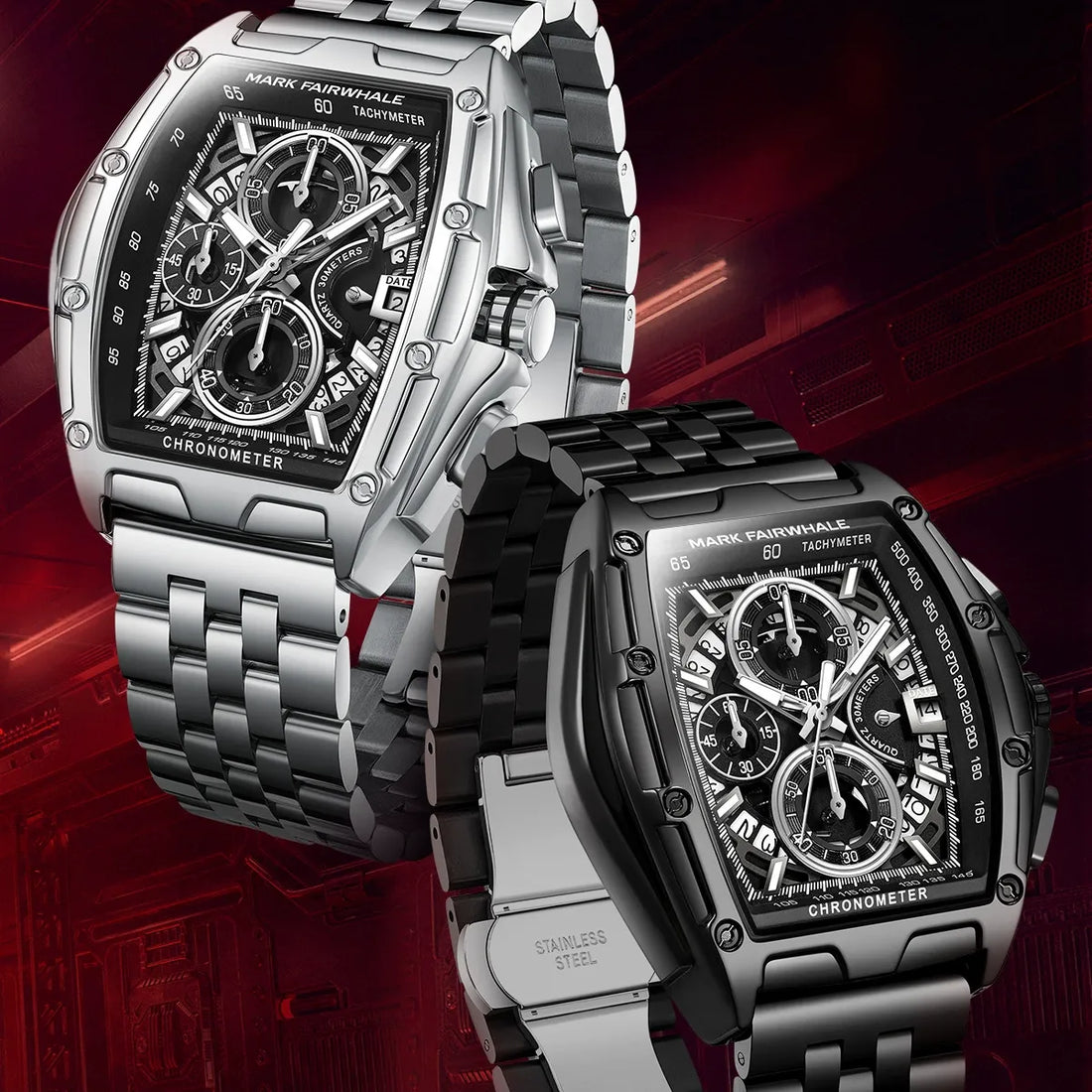 Mark Fairwhale Tonneau Chronograph Watch