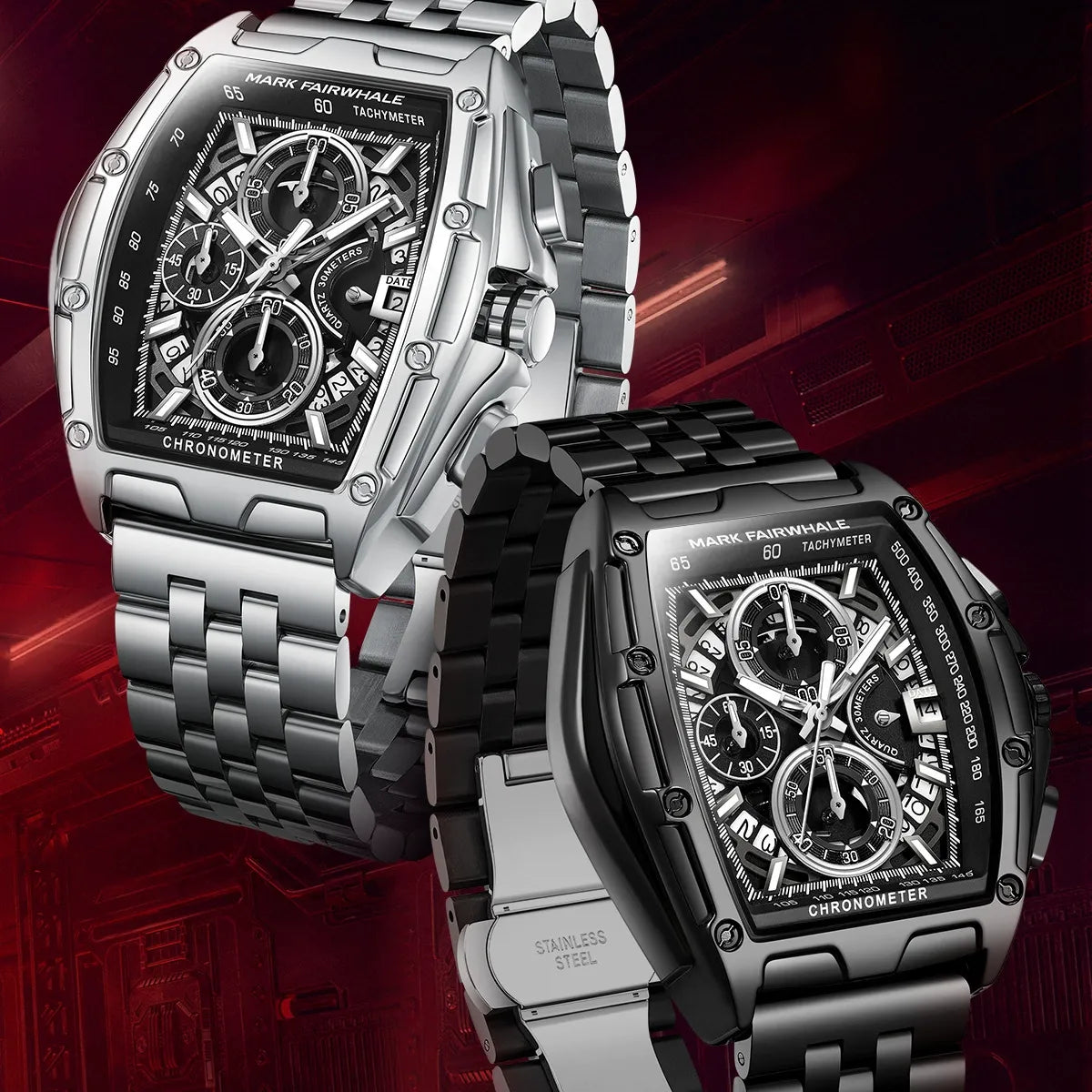 Mark Fairwhale Tonneau Chronograph Watch