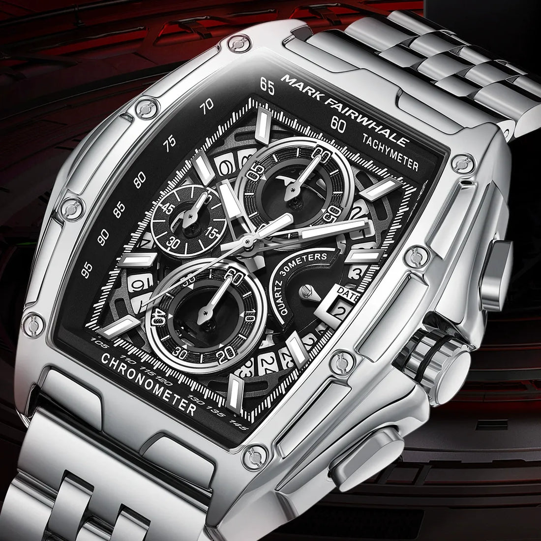 Mark Fairwhale Tonneau Chronograph Watch