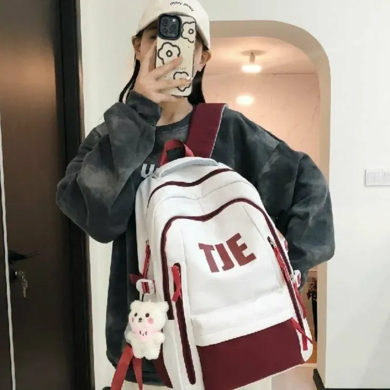 TJE Minimalist Color Block Backpack