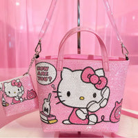Sanrio Rhinestone-Print Hello Kitty Bag