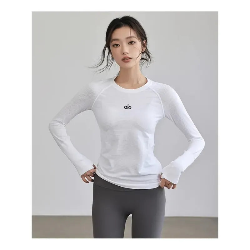 Alo Yoga Seamless Long Sleeve Top