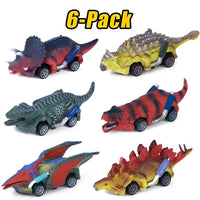 Prehistoric Dinosaur Pull Back Cars (Set of 6)