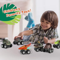 Prehistoric Dinosaur Pull Back Cars (Set of 6)