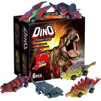 Prehistoric Dinosaur Pull Back Cars (Set of 6)