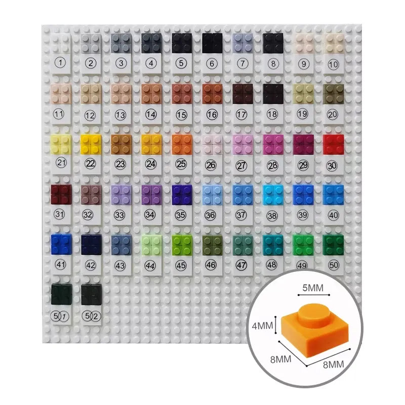 Mona Lisa Mosaic Pixel Art Building Blocks (3072 Pcs)