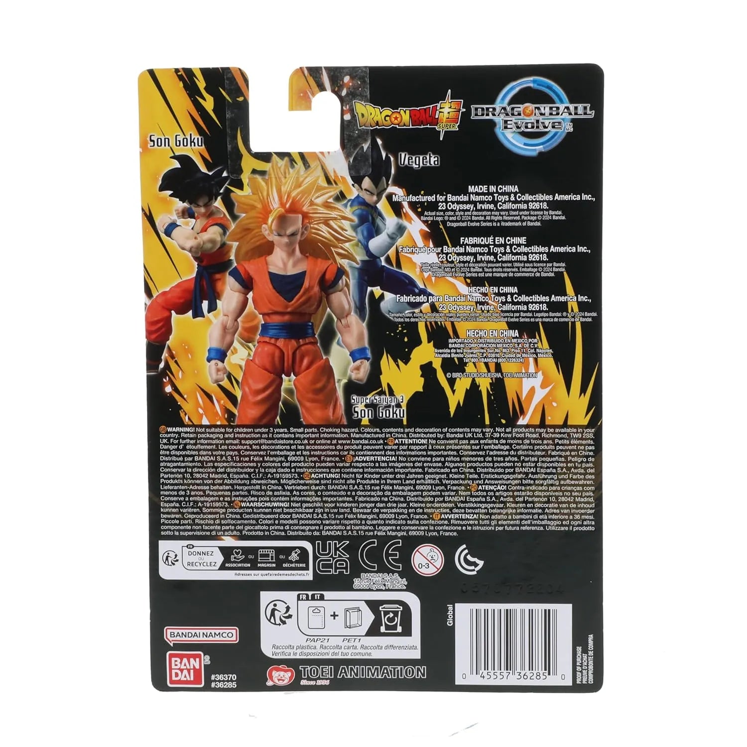 Bandai Evolve Super Saiyan 3 Son Goku Action Figure