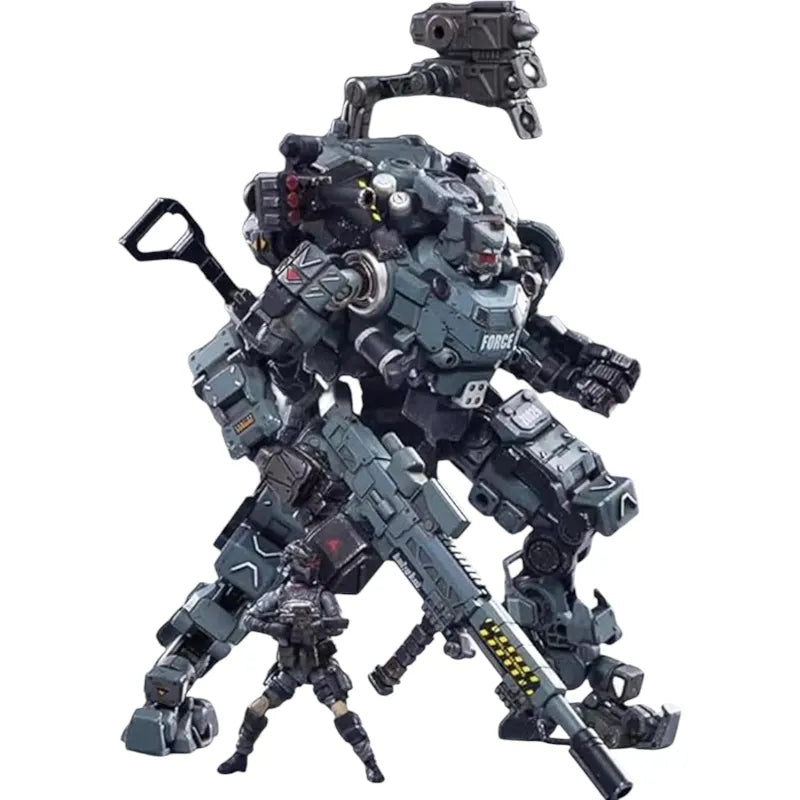 JOYTOY Steel Bone Grey Mecha & Pilot Action Figure