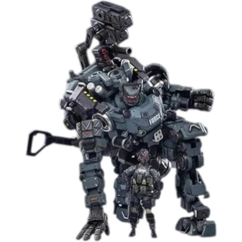 JOYTOY Steel Bone Grey Mecha & Pilot Action Figure