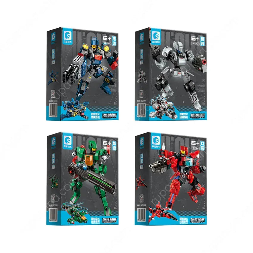 Sembo Steel Mecha Robot Building Blocks