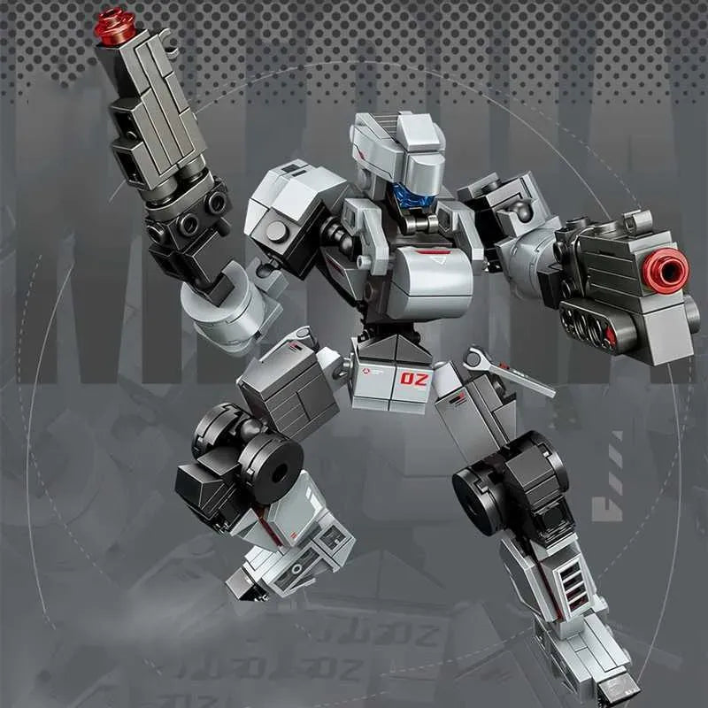 Sembo Steel Mecha Robot Building Blocks