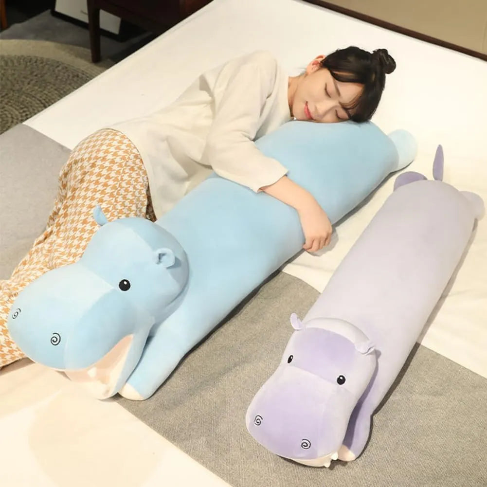 Hug Buddy Hippo Plush Pillow