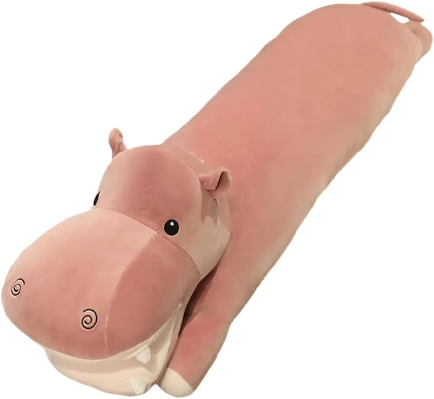 Hug Buddy Hippo Plush Pillow