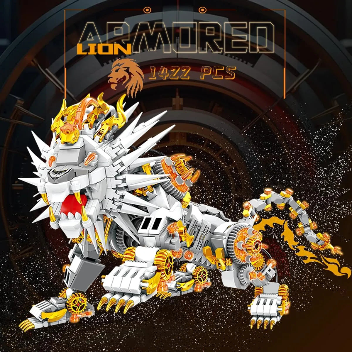 KAZI Mechanical Lion Building Blocks (1422 Pcs)