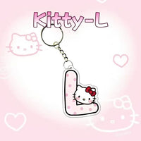 Hello Kitty Personalised Letter Keychain