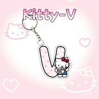Hello Kitty Personalised Letter Keychain