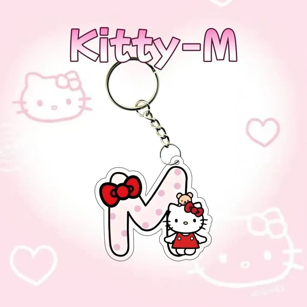 Hello Kitty Personalised Letter Keychain