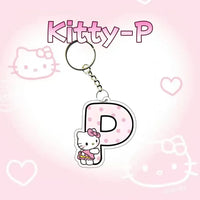 Hello Kitty Personalised Letter Keychain