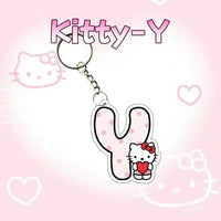 Hello Kitty Personalised Letter Keychain