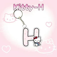 Hello Kitty Personalised Letter Keychain