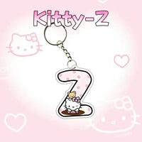 Hello Kitty Personalised Letter Keychain