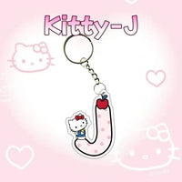 Hello Kitty Personalised Letter Keychain