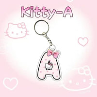 Hello Kitty Personalised Letter Keychain