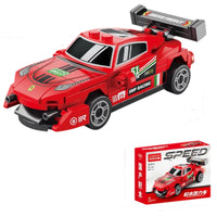 LB 9140 Sports Pull Back Car Building Blocks