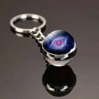 Galactic Solar System Ball Keychain