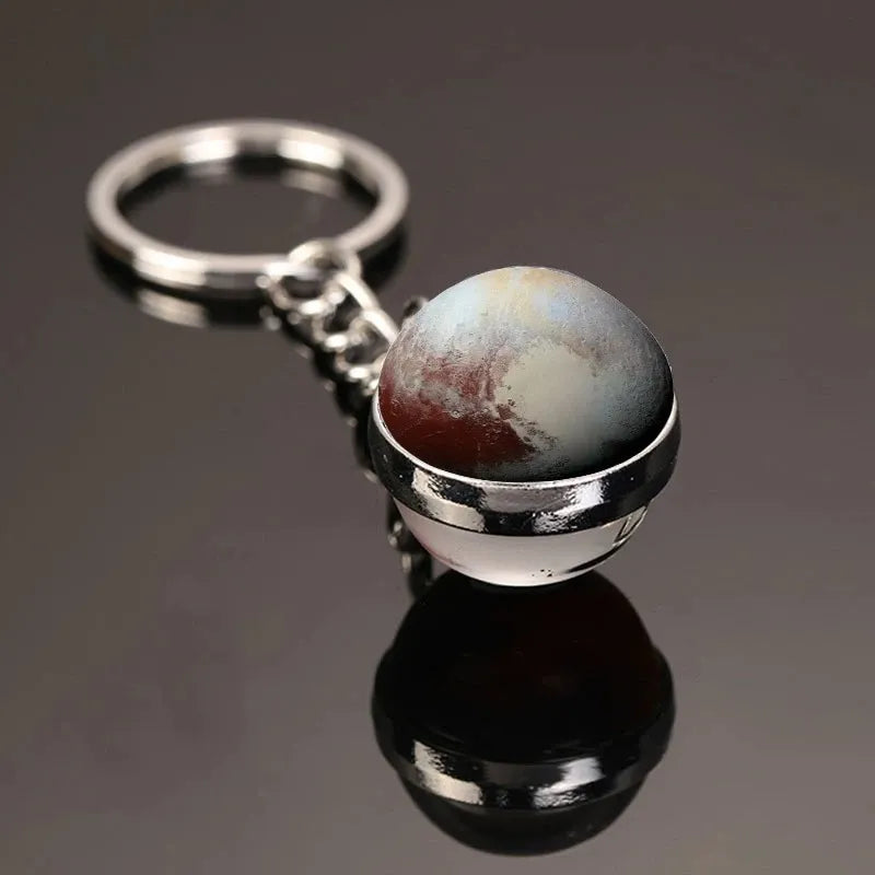 Galactic Solar System Ball Keychain