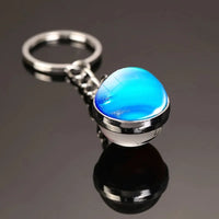 Galactic Solar System Ball Keychain
