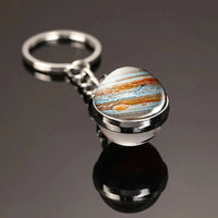 Galactic Solar System Ball Keychain