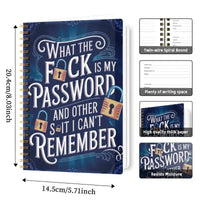 Brain Backup Funny Password Journal