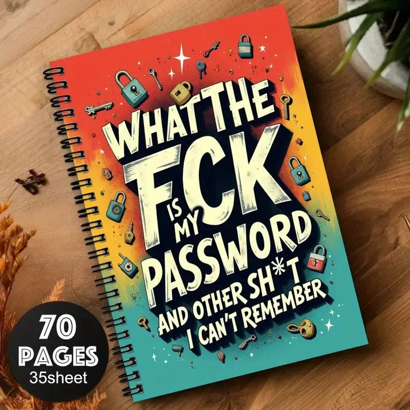 Brain Backup Funny Password Journal