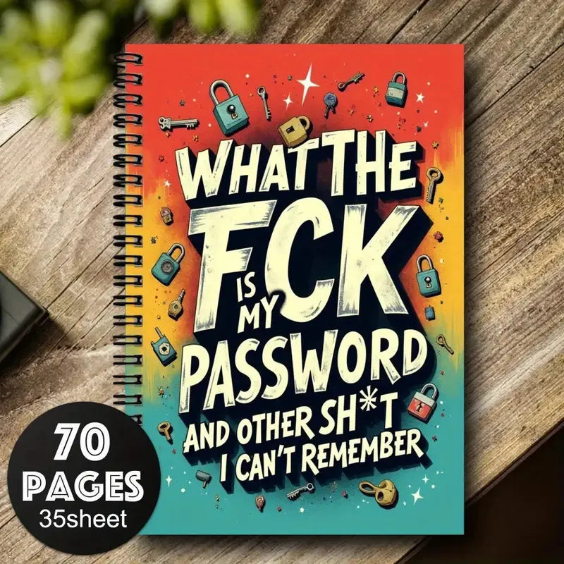 Brain Backup Funny Password Journal